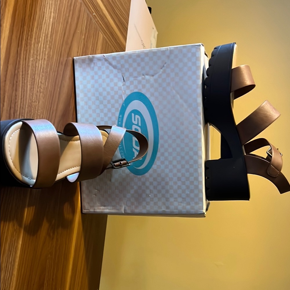 Soda Tan Platform Sandals